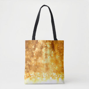 Schöner luxuriöser goldgelber Glitzer Hintergrun Tasche