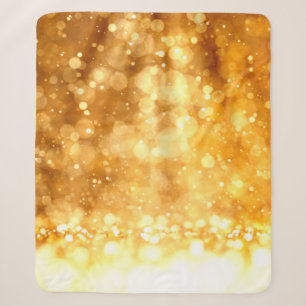 Schöner luxuriöser goldgelber Glitzer Hintergrund. Sherpadecke