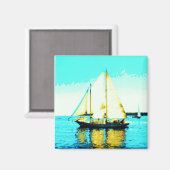 Schoner-Magnet Magnet (Vorderseite/Rückseite)