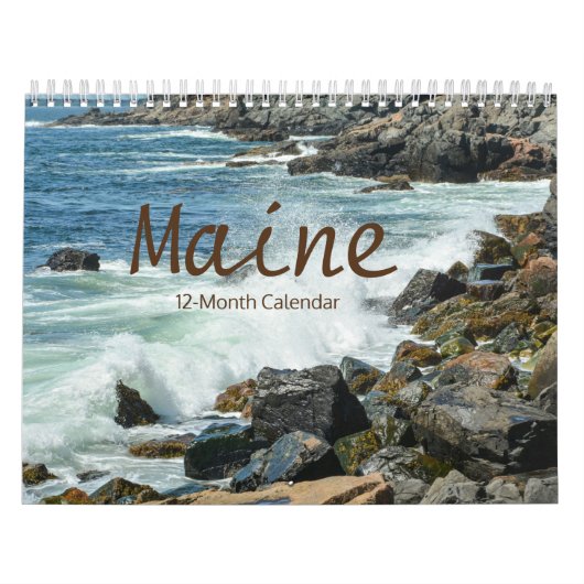 Schöner Maine 12-monatiger Kalender (Titelbild)