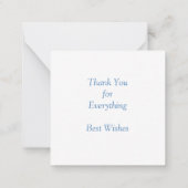 Schöner majestätischer Pfau Vielen Dank Mitteilungskarte (Rückseite)