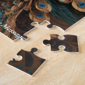 Schöner majestätischer Splendor: Der Boho Peacock Puzzle (Seite)