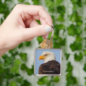 Schöner Majestic Bald Eagle in Tree Schlüsselanhänger (Hand)