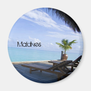 Schöner Malediven-Strand-Magnet Magnet