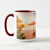 Schöner Malediven-Strand-Sonnenuntergang Tasse (Links)