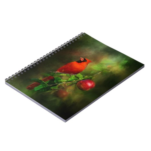 Schöner männlicher Kardinal Notizblock (Linke Seite)