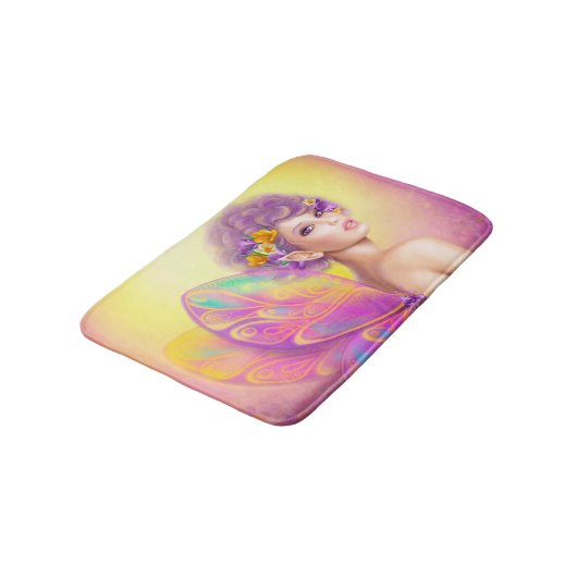 Schöner Märchenschmetterling Badematte (Schrägansicht)