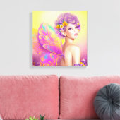 Schöner Märchenschmetterling Leinwanddruck (Insitu (Wohnzimmer))