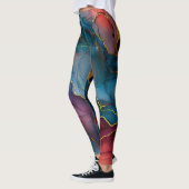 Schöner Marmor und Gold Leggings (Links)
