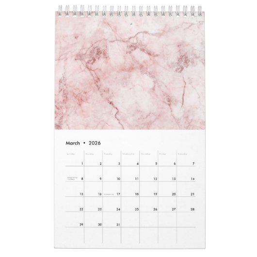 Schöner Marmorkalender 2020 Kalender (Mär 2026)