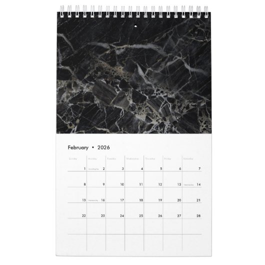 Schöner Marmorkalender 2020 Kalender (Feb 2026)