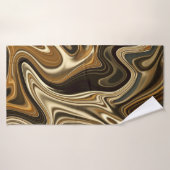 Schöner Marmorstil - warmes Braun Badehandtuch (Badehandtuch)