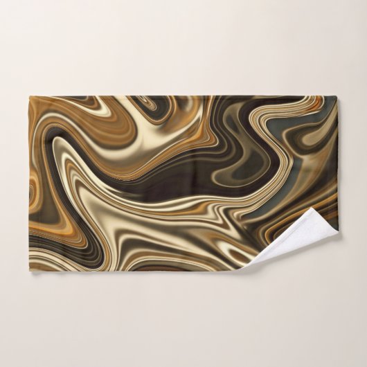 Schöner Marmorstil - warmes Braun Handtuch (Handtuch)