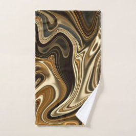 Schöner Marmorstil - warmes Braun Handtuch