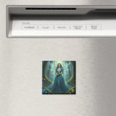 Schöner März Aquamarine Fairy Magnet (In Situ (Geschirrspüler))