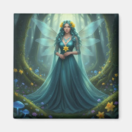 Schöner März Aquamarine Fairy Magnet