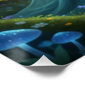 Schöner März Aquamarine Fairy Poster (Ecke)