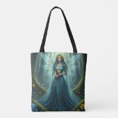 Schöner März Aquamarine Fairy Tasche (Rückseite)