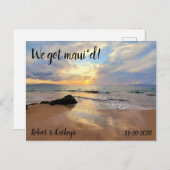 Schöner Maui Beach Wir Got Maui'd Postkarte (Vorne/Hinten)