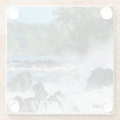 Schöner Maui-Küstenlinien-Glas-Untersetzer Glasuntersetzer (Rückseite)