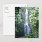 Schöner Maui Wasserfall Postkarte (Vorne/Hinten)