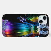 Schöner, mehrfarbiger Engel iPhone Hülle (Rückseite (Horizontal))