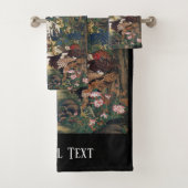 Schöner mehrfarbiger Hahn und Henne Badhandtuch Set (Insitu)