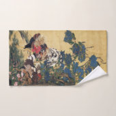 Schöner mehrfarbiger Hahn und Henne Badhandtuch Set (Handtuch)