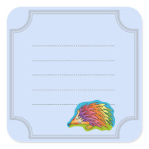 Schöner mehrfarbiger Igel