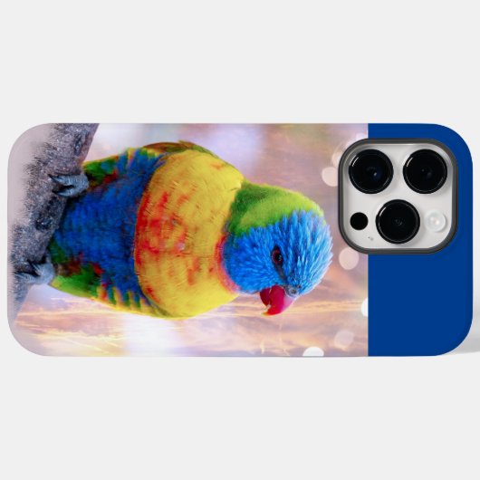 Schöner mehrfarbiger Parrot Case-Mate iPhone Hülle (Rückseite (Horizontal))