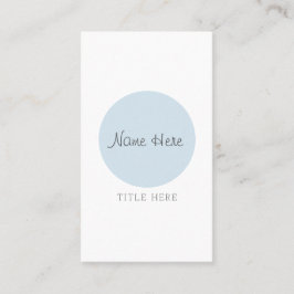 Schöner Minimalistischer Kreis-vertikale Visitenkarte
