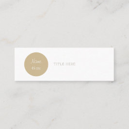 Schöner Minimalistischer Mini Visitenkarte