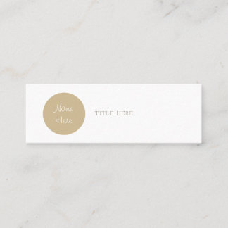 Schöner Minimalistischer Mini Visitenkarte
