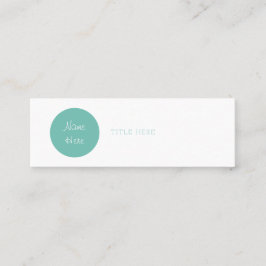 Schöner Minimalistischer Mini Visitenkarte