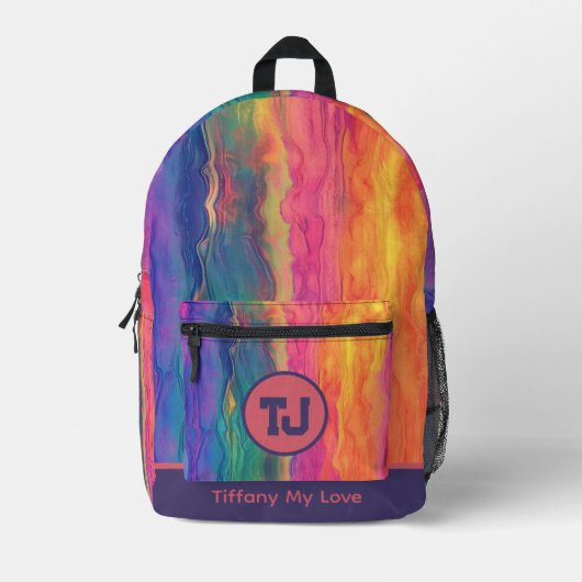 Schöner Mit Monogramm Coach-Rucksack Bedruckter Rucksack (Vorderseite)