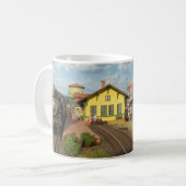 Schöner Modelleisenbahn-Kaffee-Cup Kaffeetasse (Vorderseite Links)