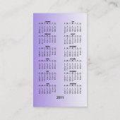 Schöner moderner Blumenmustertaschenkalender Visitenkarte (Rückseite)