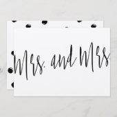 Schöner moderner Chic "Mrs. and Mrs." (Vorne/Hinten)