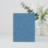 Schöner modischer, gürtnerblauer Glitzer-Effekt Postkarte (Stehend Vorderseite)