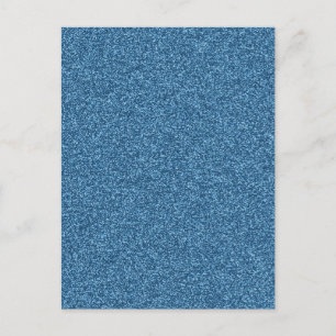 Schöner modischer, gürtnerblauer Glitzer-Effekt Postkarte