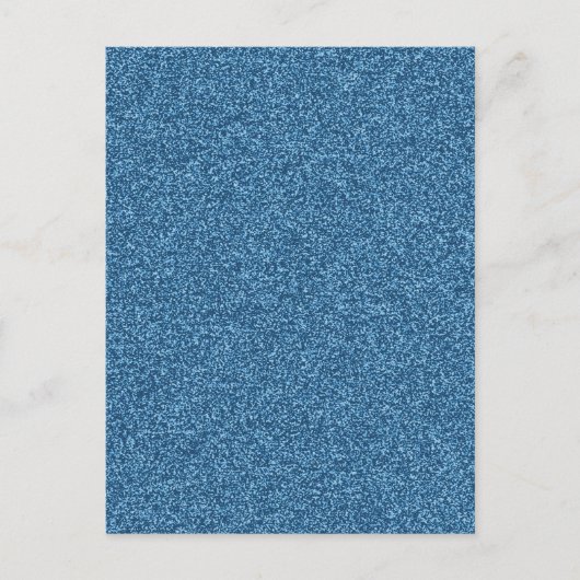 Schöner modischer, gürtnerblauer Glitzer-Effekt Postkarte (Vorderseite)