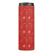 Schöner Mohnmuster-Personalisierung Thermosbecher (Rückseite)