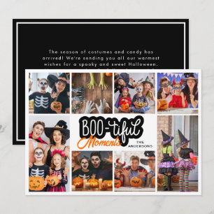 Schöner Moment Halloween FotoCollage Karte