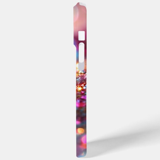 Schöner Monogram Glitzer Rainbow Glamour Case-Mate iPhone Hülle (Rückseite / Links)