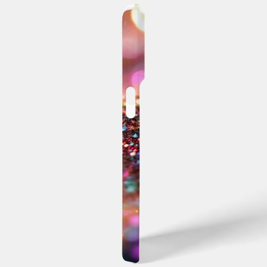 Schöner Monogram Glitzer Rainbow Glamour Case-Mate iPhone Hülle (Rückseite / Rechts)