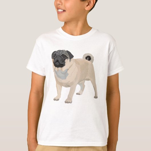 Schöner Mops T-Shirt (Vorderseite)