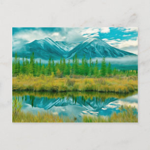 Schöner Moraine Lake im Banff National Park.jpg Postkarte