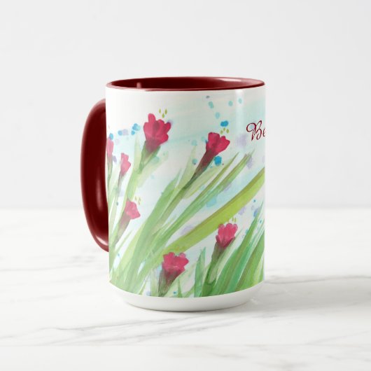 Schöner Morgen Tasse (Vorderseite Links)