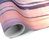 Schöner morgendlicher Sonnenaufgang, blaues Meer,  Geschenkpapier (Rolleneckpunkt)