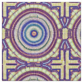 Schöner Mosaikstil leicht Match Cream Blue Bridge Stoff (Nahaufnahme)